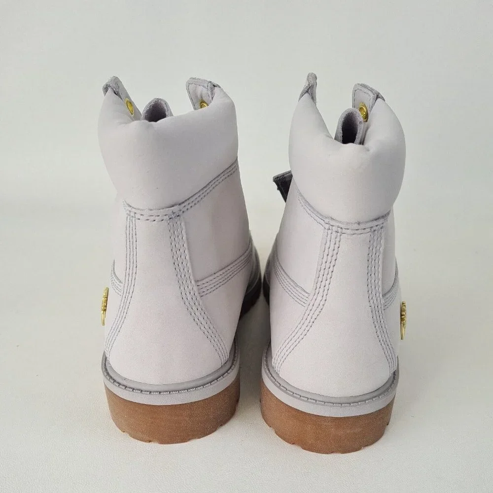 Timberland 6IN PREMIUM Junior Grey Waterproof Boots - Picture 7 of 12
